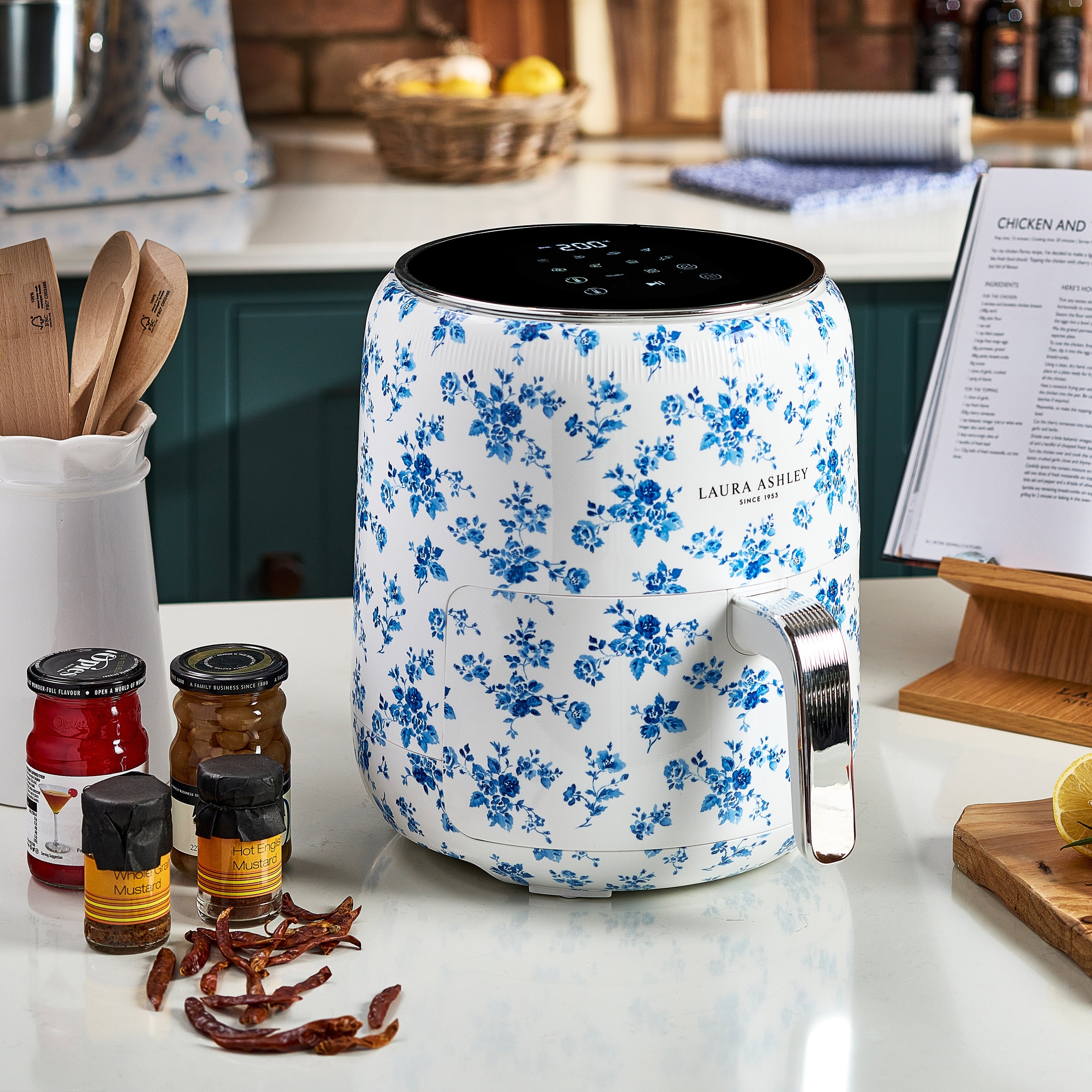 Laura Ashley China Rose 4.5L Digital Air Fryer
