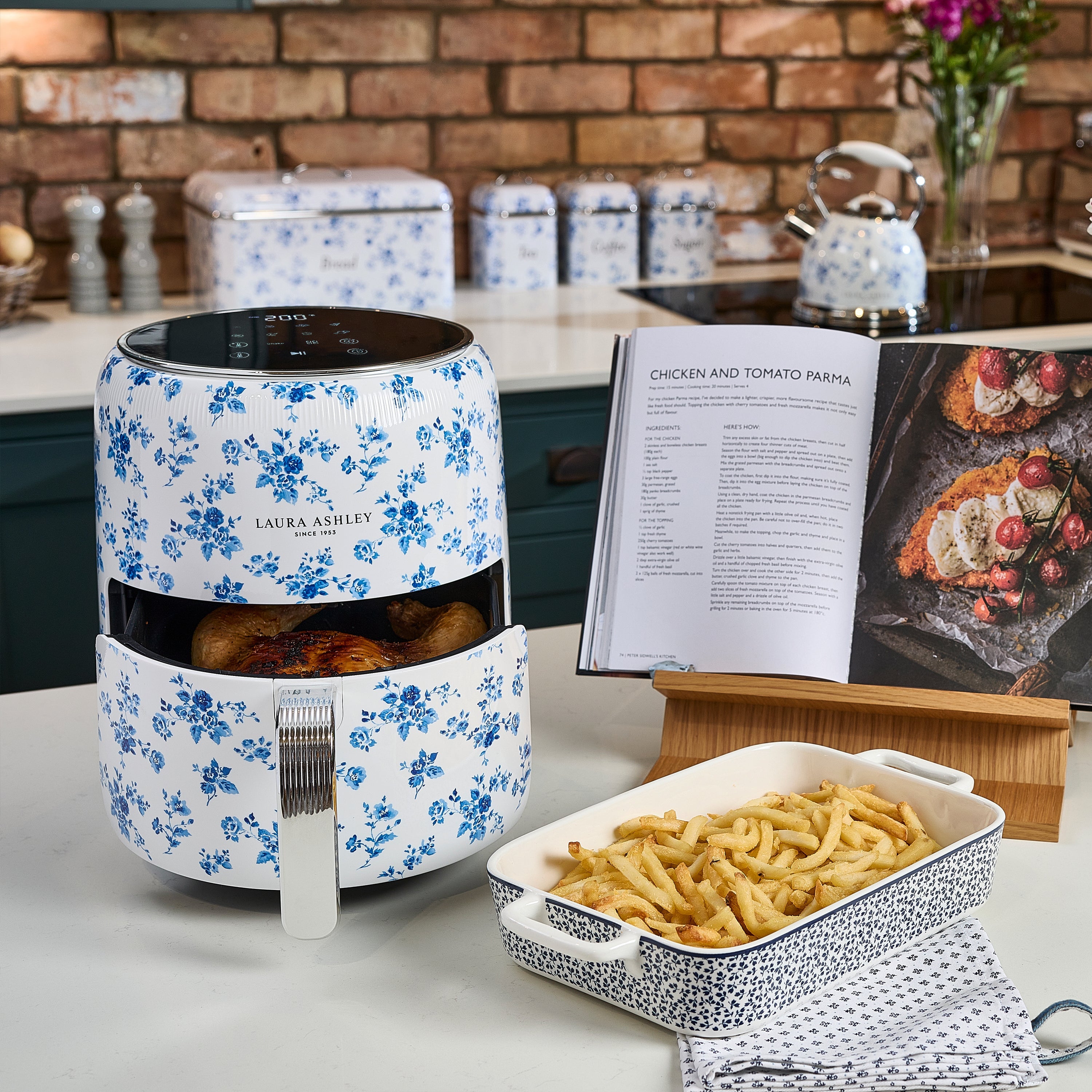Laura Ashley China Rose 4.5L Digital Air Fryer