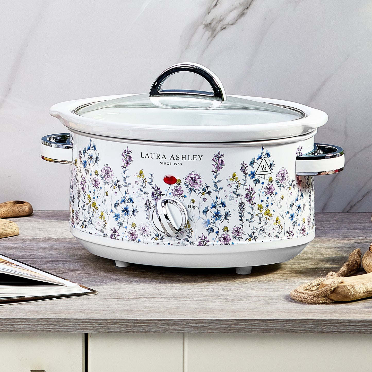 Laura Ashley 3.5L Stainless-Steel Slow Cooker