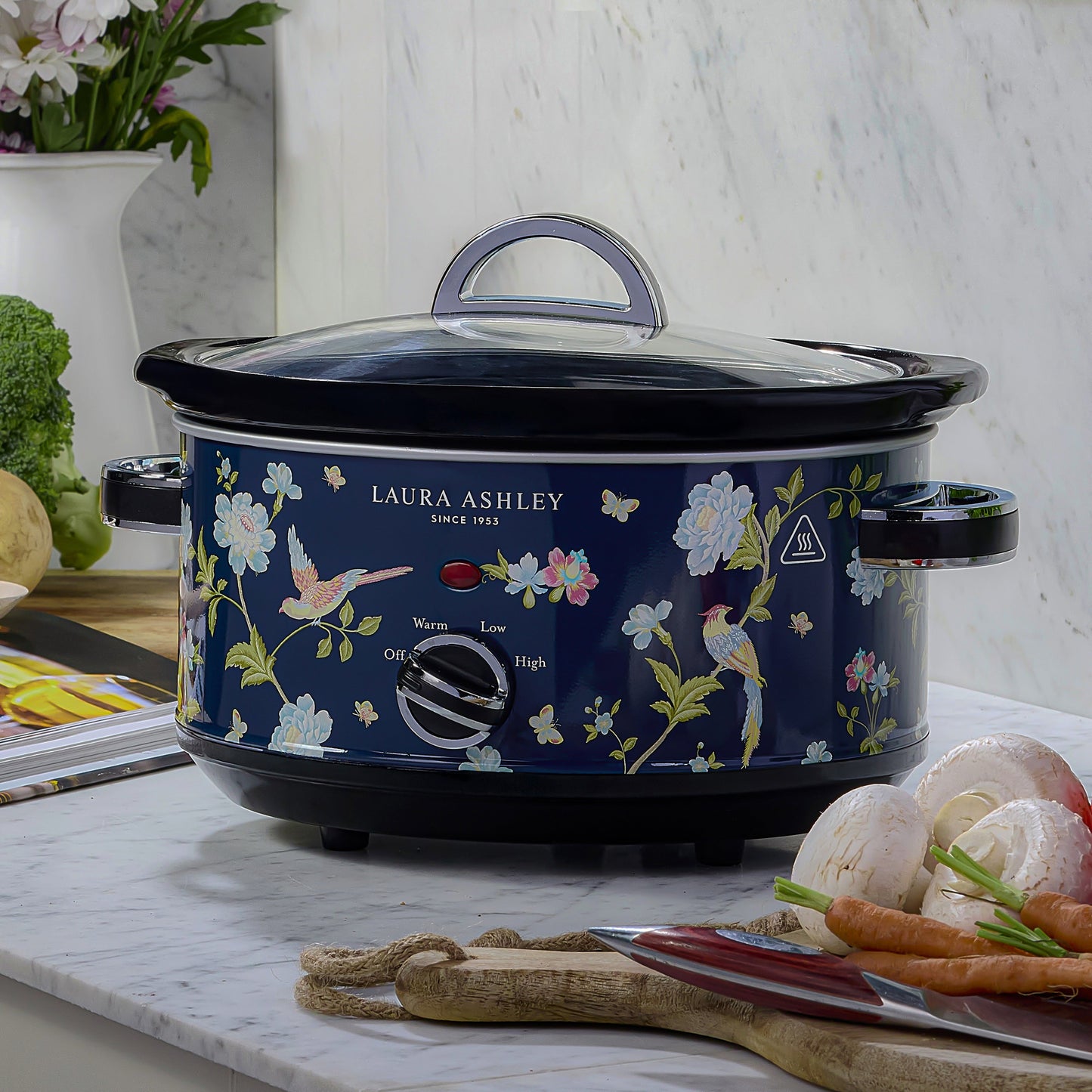 Laura Ashley 3.5L Stainless-Steel Slow Cooker