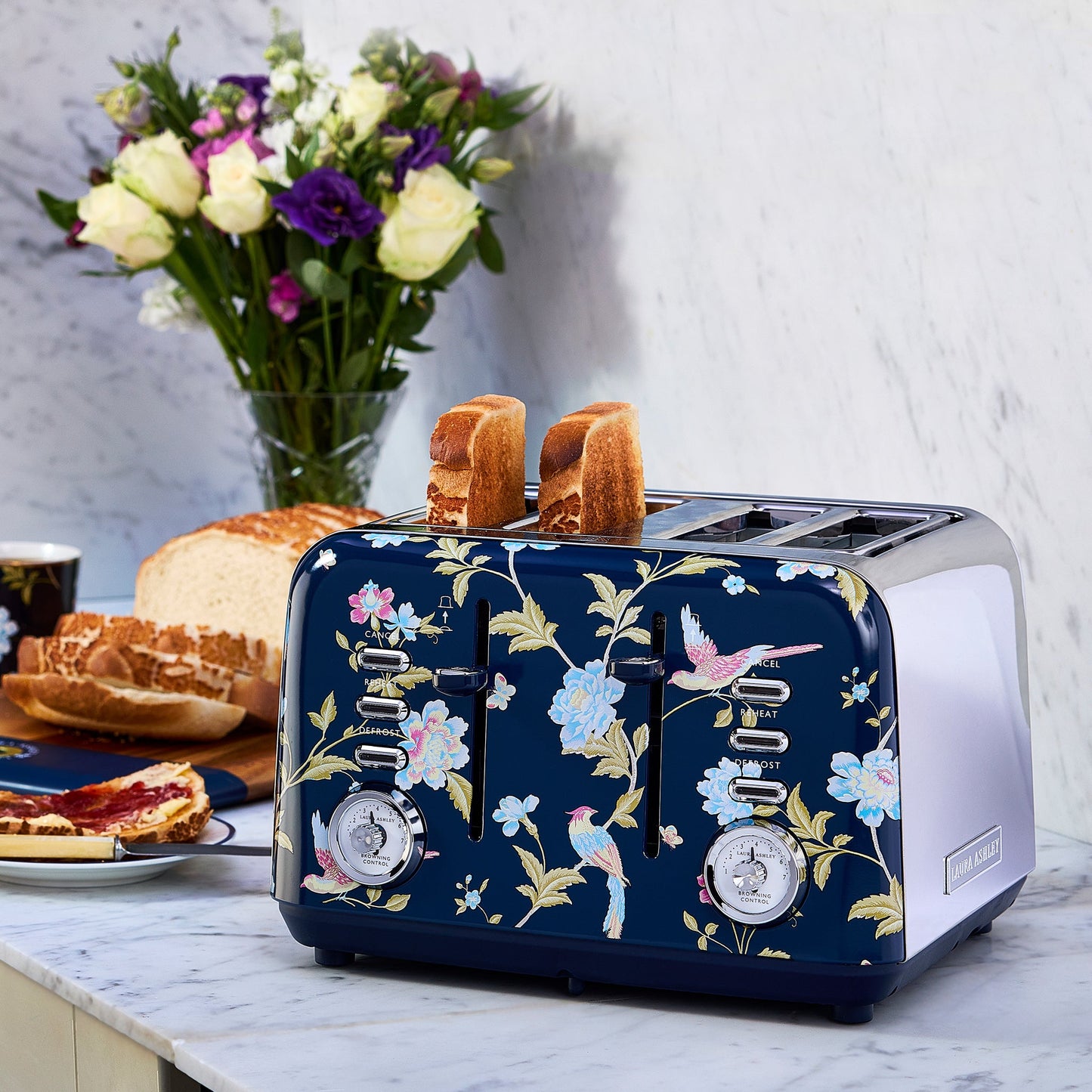 Laura Ashley 4-Slice Toaster