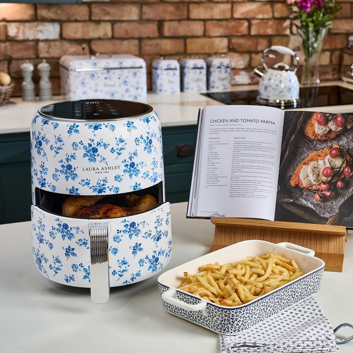 Laura Ashley China Rose 4.5L Digital Air Fryer