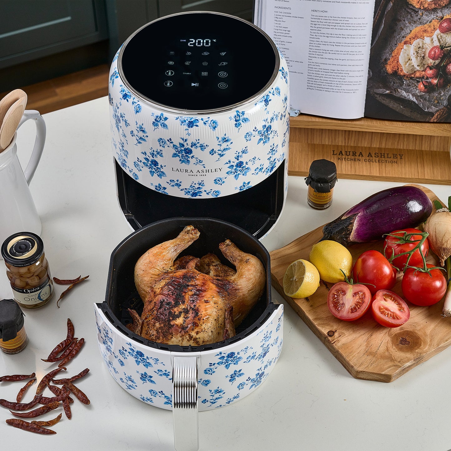 Laura Ashley China Rose 4.5L Digital Air Fryer
